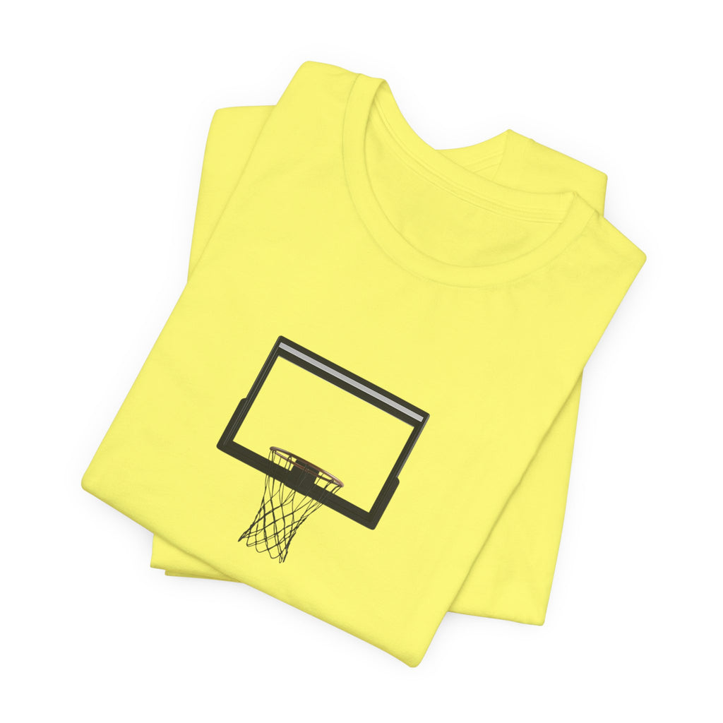 Basketball Silhouette Tee Hoop and Dunk Action