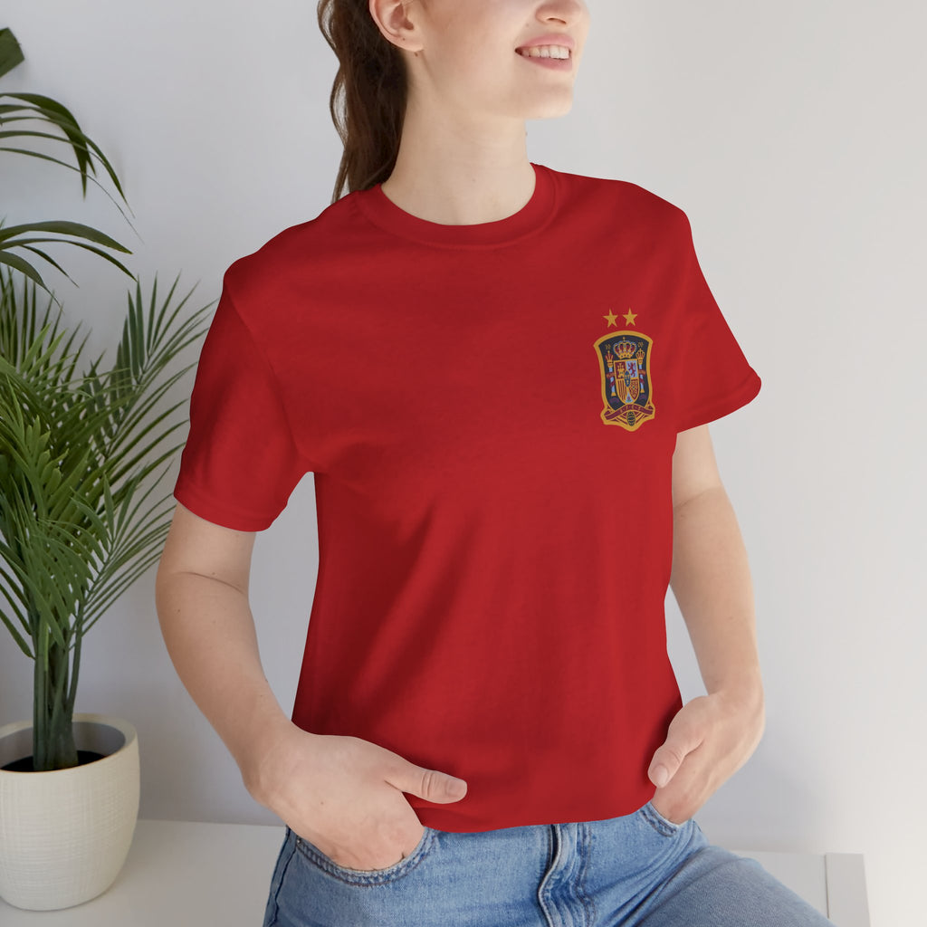 Spain Pride Unisex T-Shirt, Casual Wear, Spain Tee, Travel Souvenir, Sports Fan Gear, Spain Gifts, Cool Summer Shirt