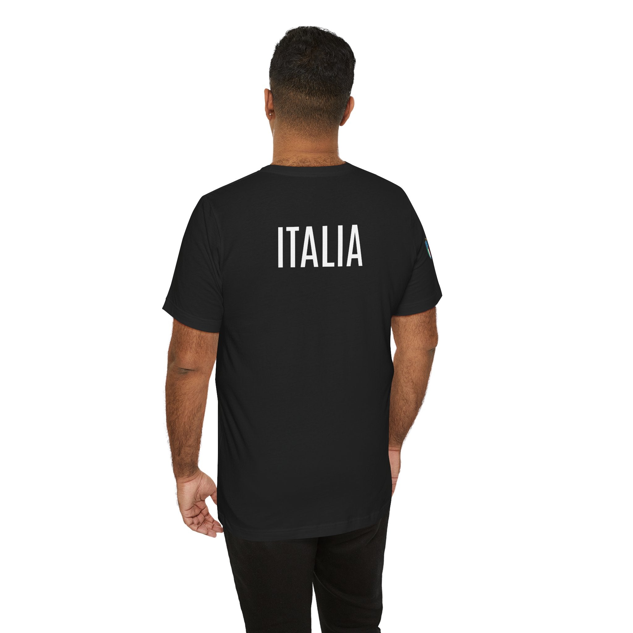 Italy Crest Tee  Italian Flag Shield T-Shirt