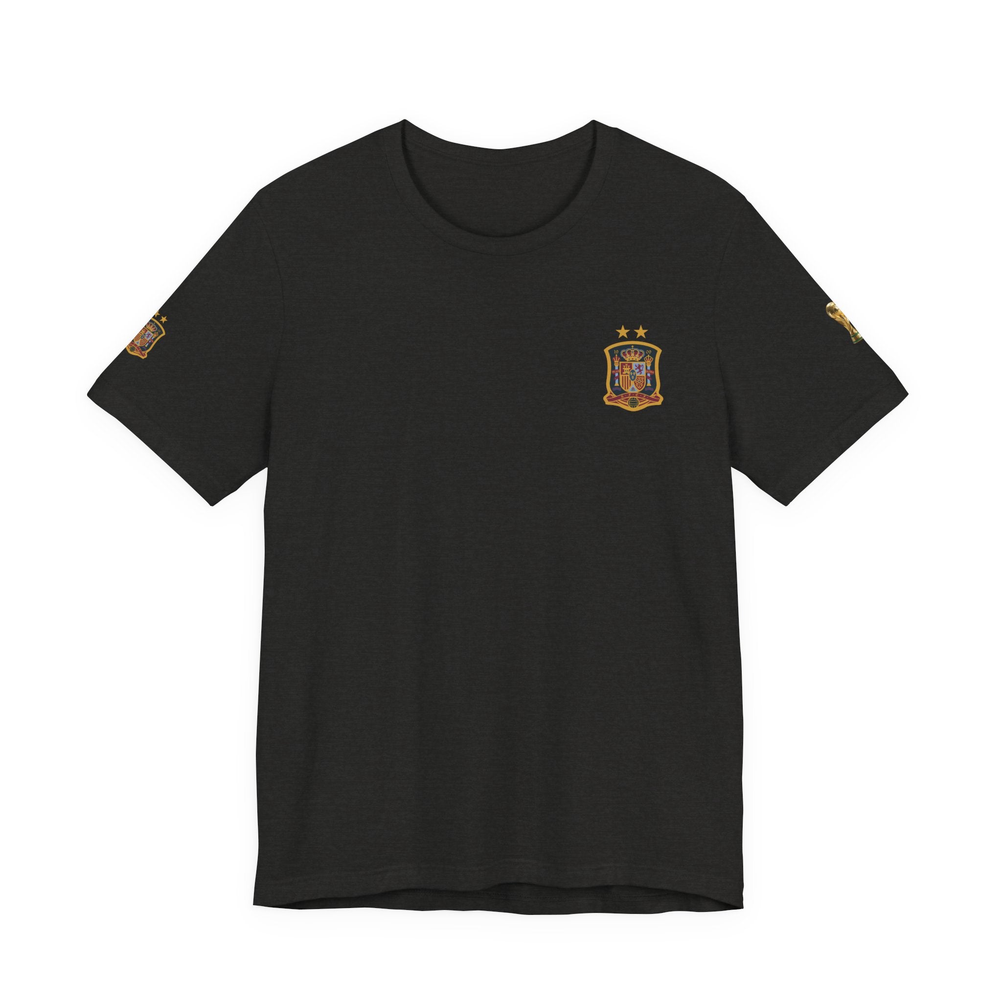World Cup Trophy Soccer Tee  Spain Crest Short Sleeve