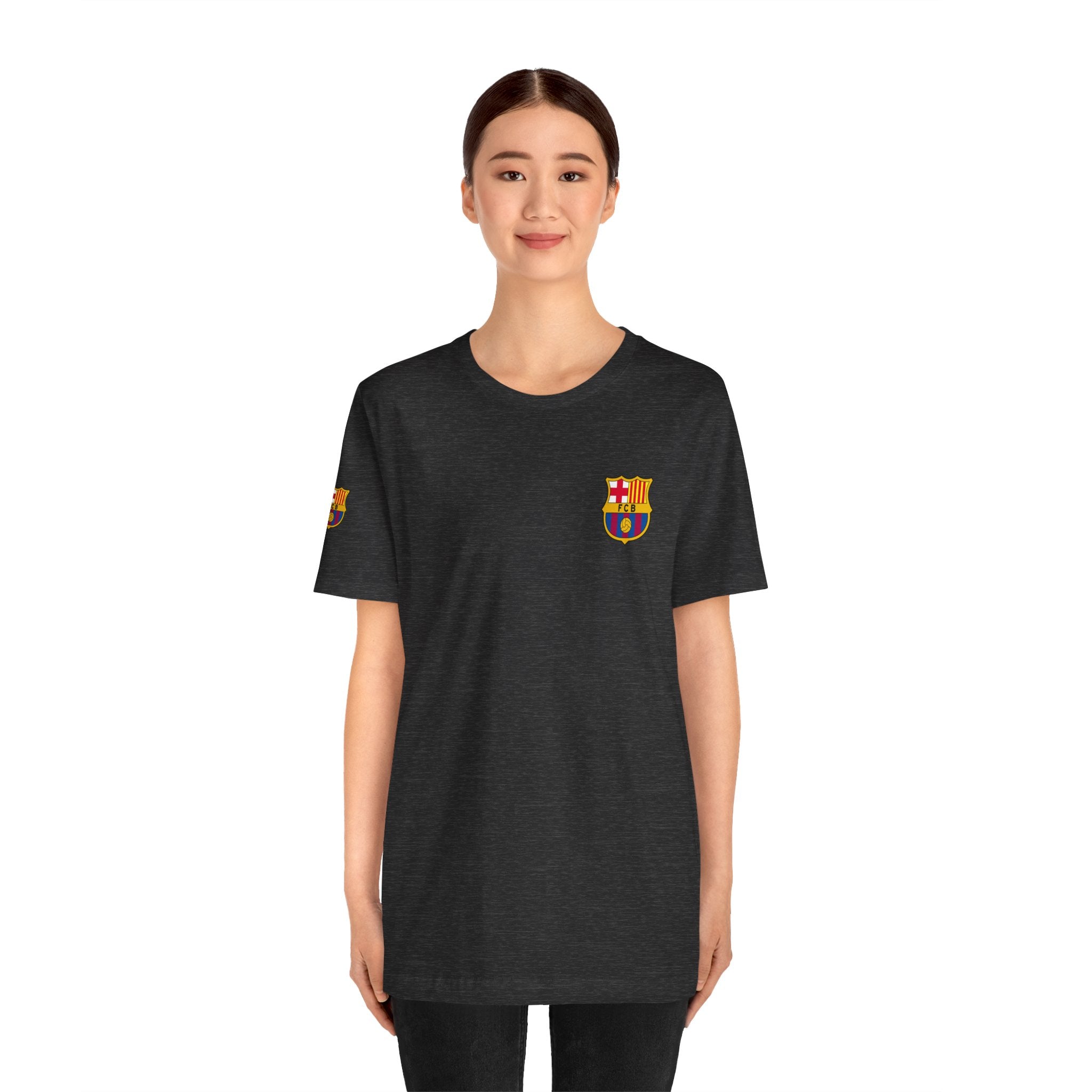 Barcelona Crest T‑Shirt  Minimal Football Fan Tee