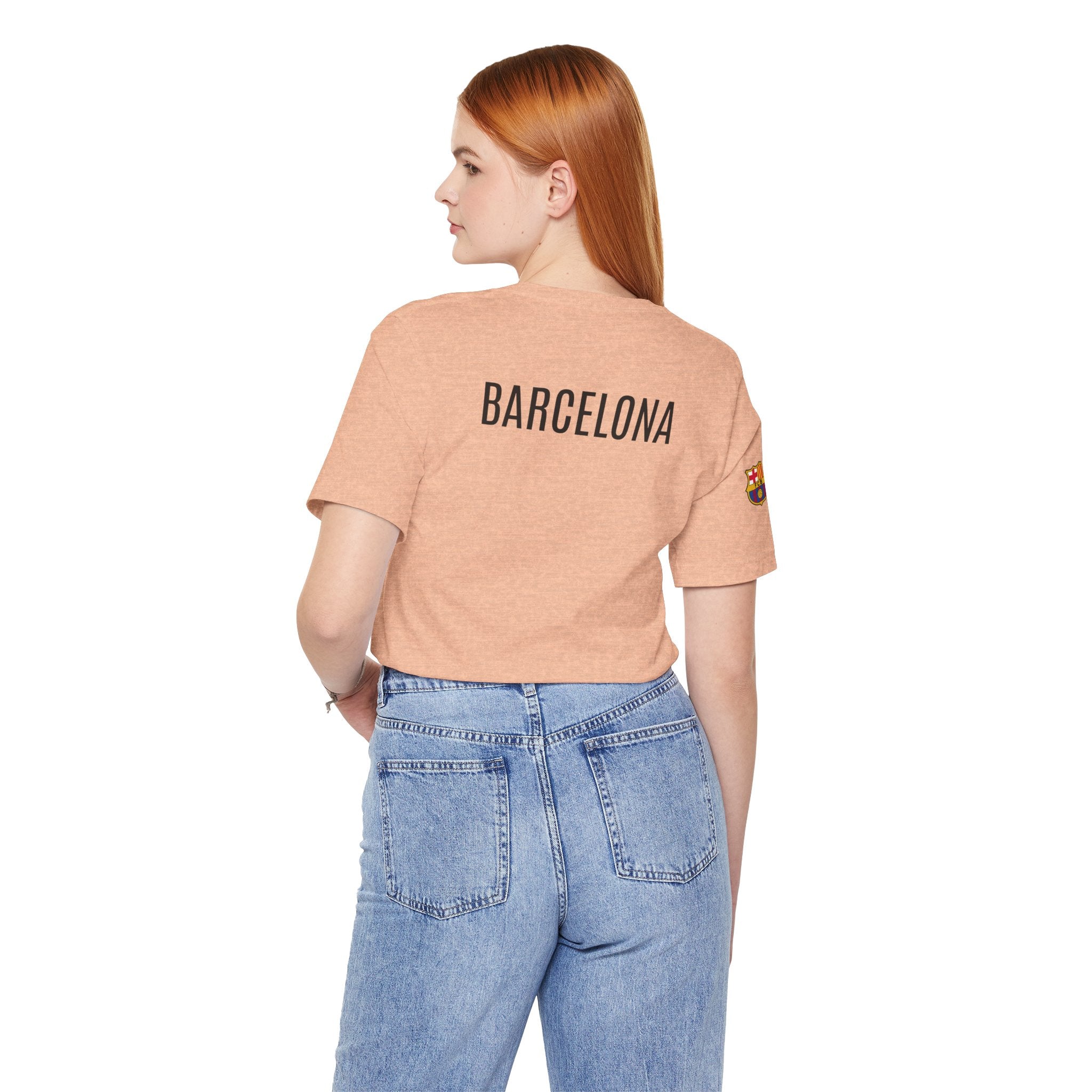 Barcelona Crest T‑Shirt  Minimal Football Fan Tee