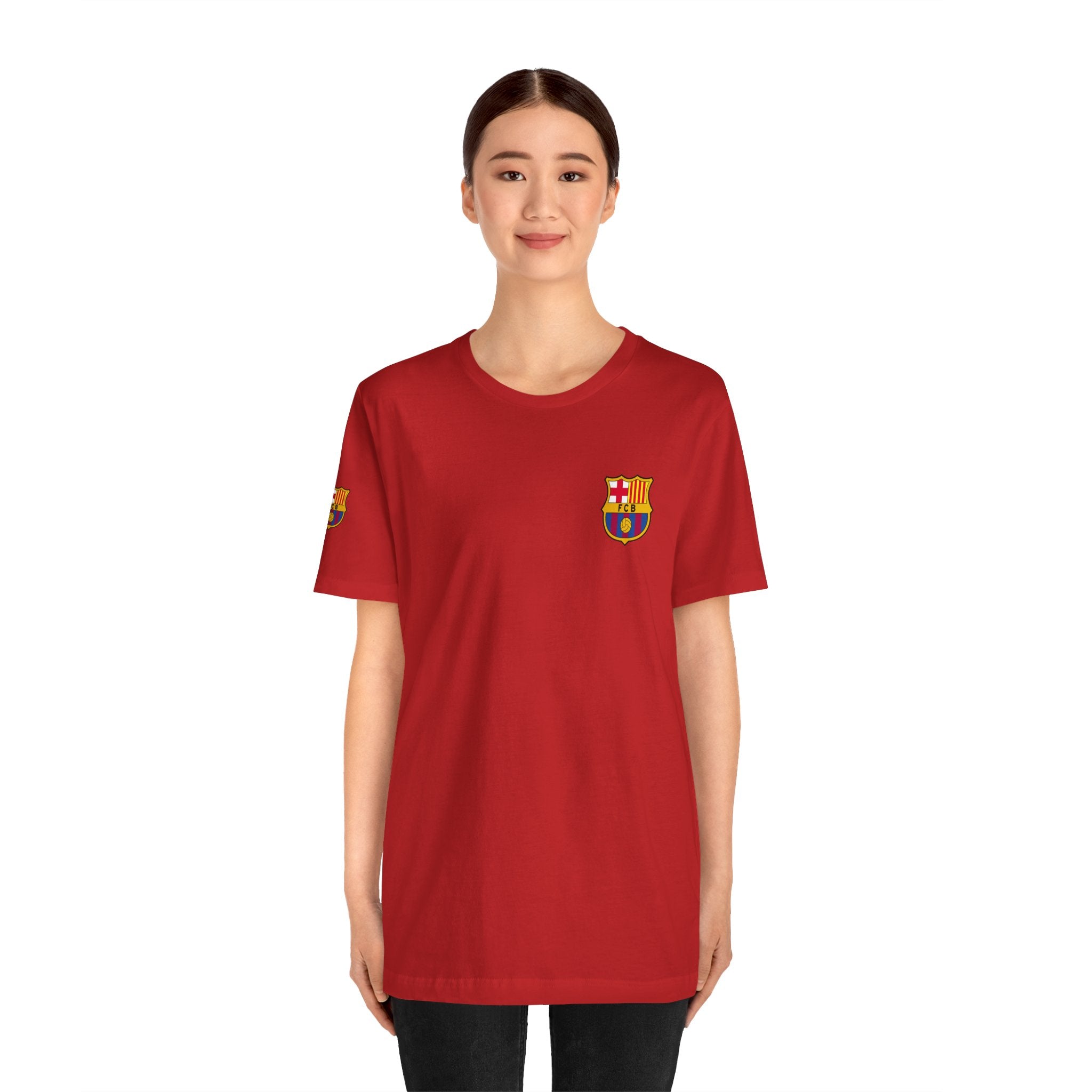 Barcelona Crest T‑Shirt  Minimal Football Fan Tee