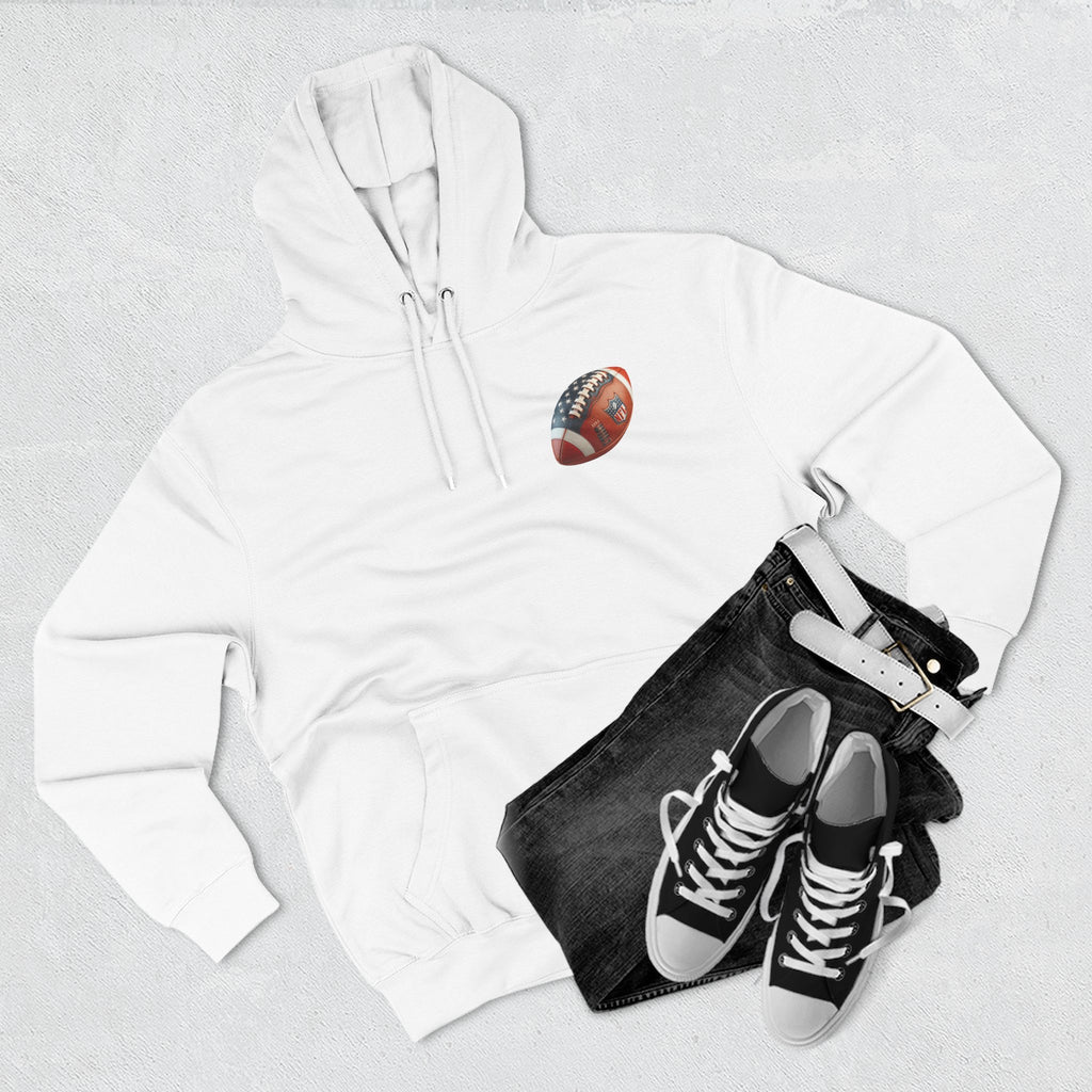 Football Helmet Skull Hoodie Graphic Fleece Pullover for Fans