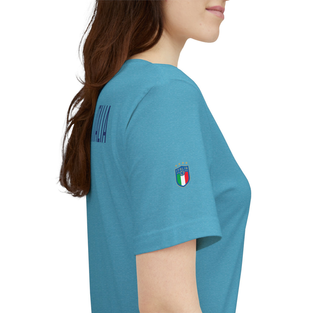 Italy Crest Tee  Italian Flag Shield T-Shirt