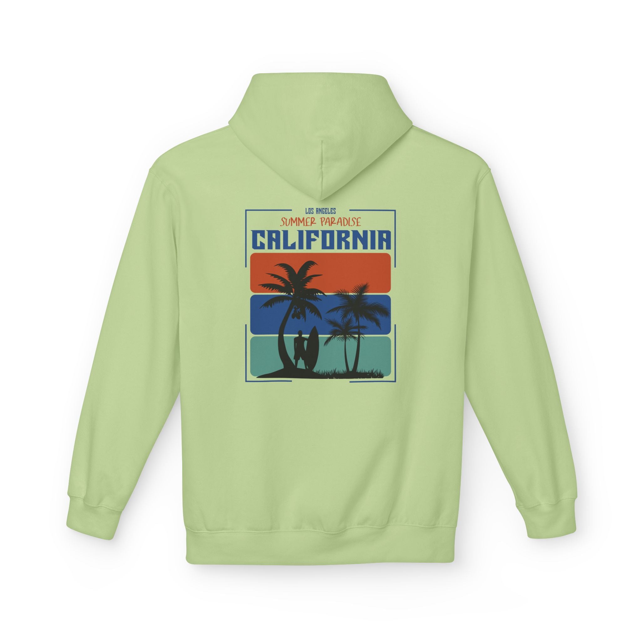 California Sunset Surf Hoodie  Summer Vacation Beach Pullover