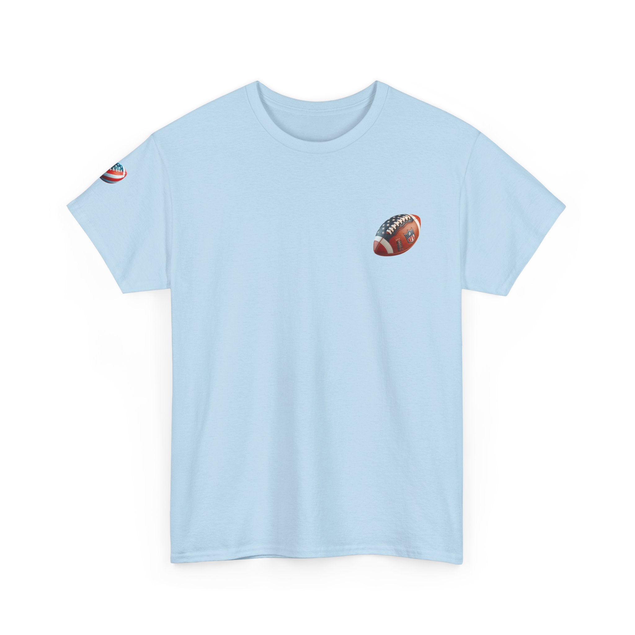 Skull Helmet Football Tee — Grunge Athletic Graphic T‑Shirt