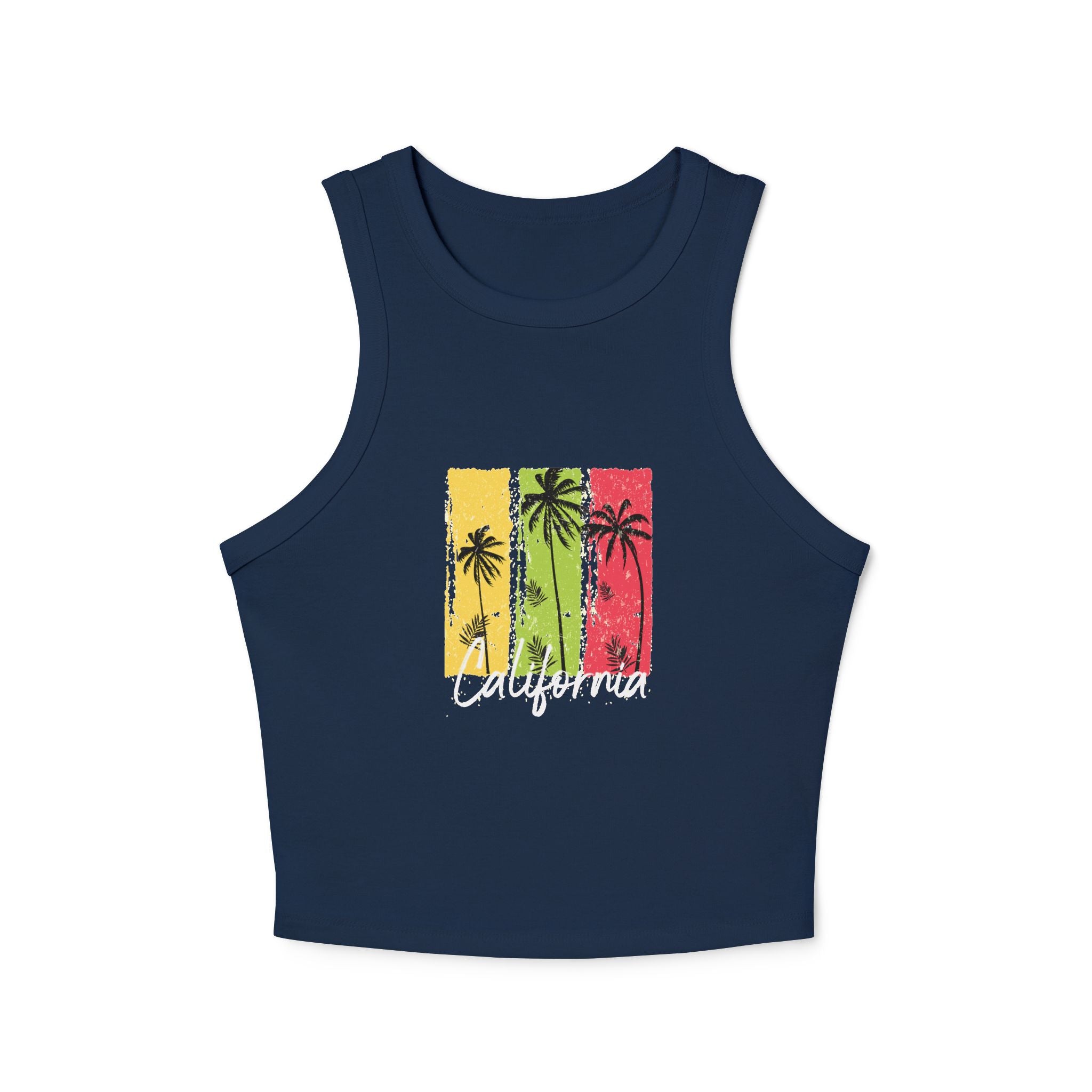California Surf Van Racer Tank Top Retro Beach Graphic
