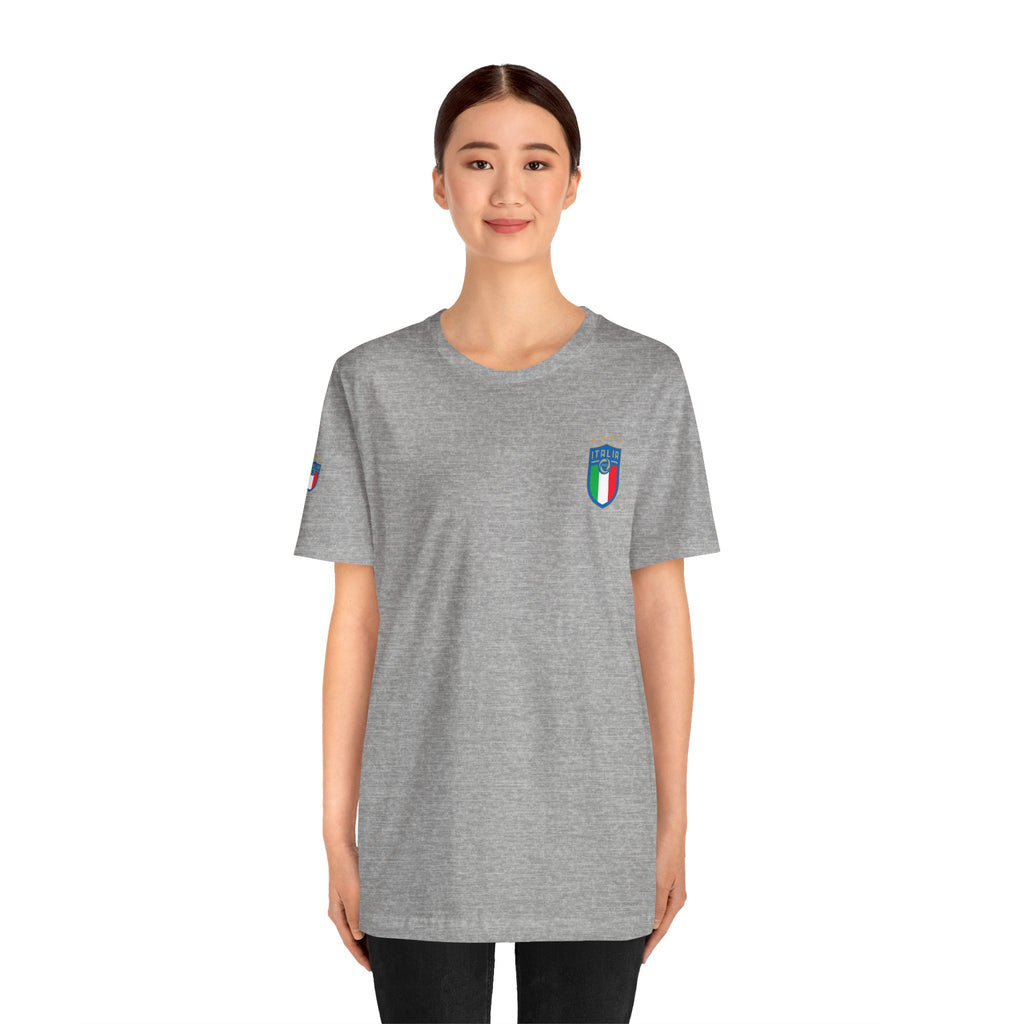Italy Crest Tee  Italian Flag Shield T-Shirt