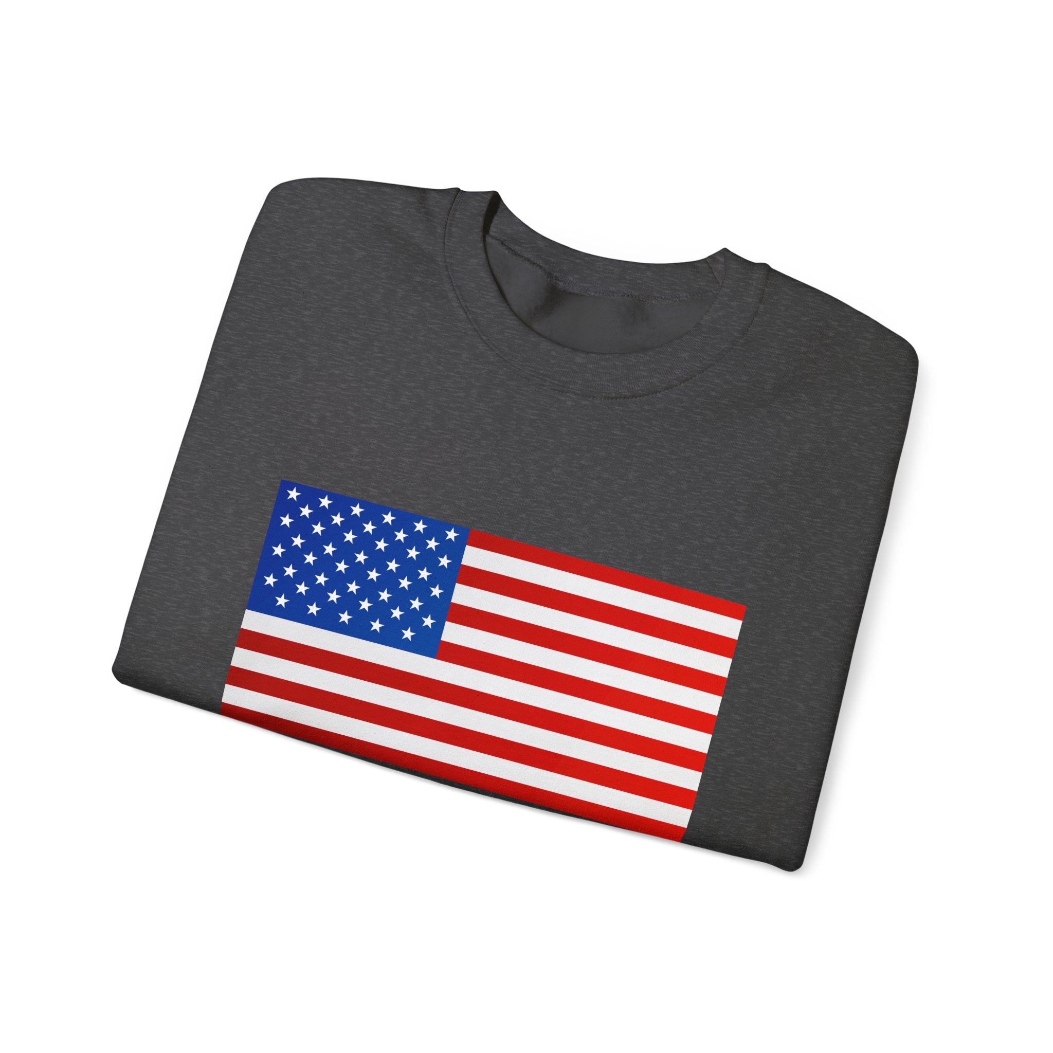 American Flag Sweatshirt | USA Stars Stripes Patriotic Crewneck