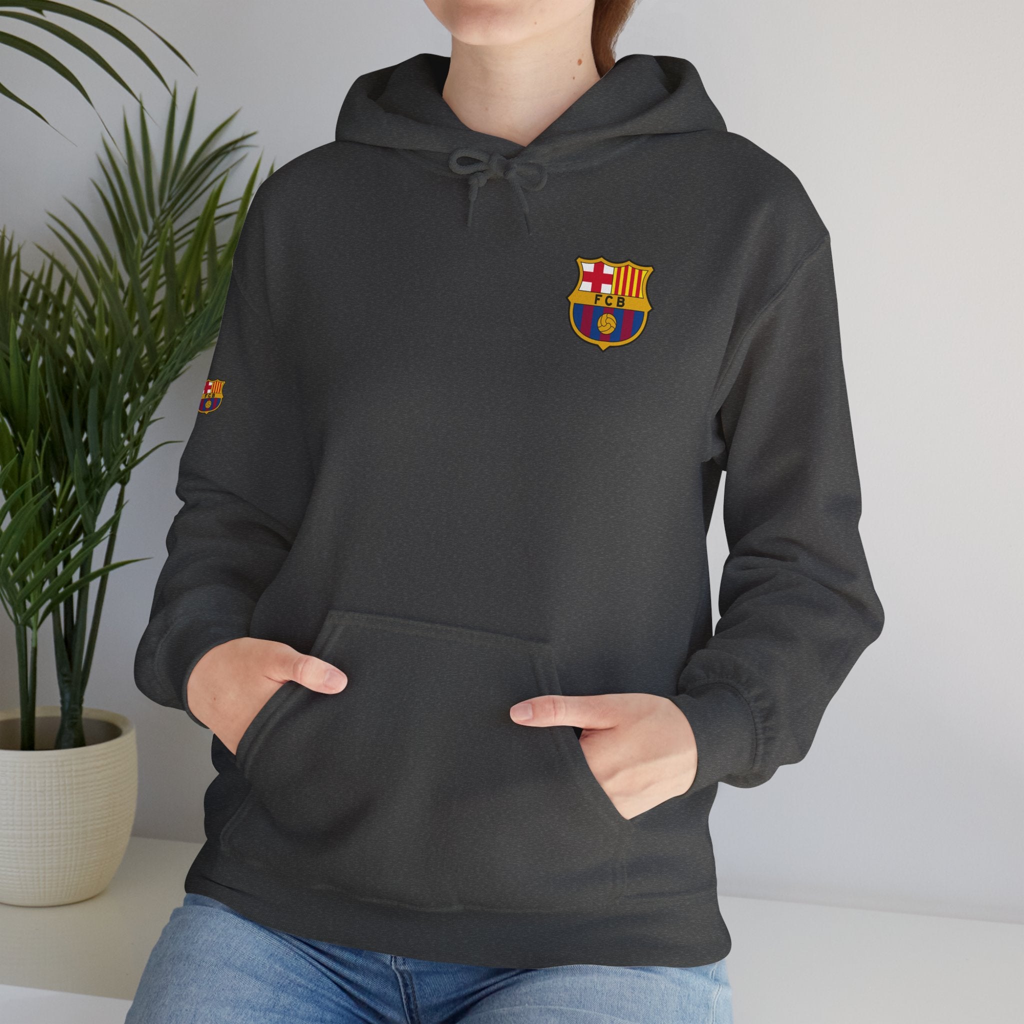 Hoodie  Barcelona Crest Hoodie with Small Badge