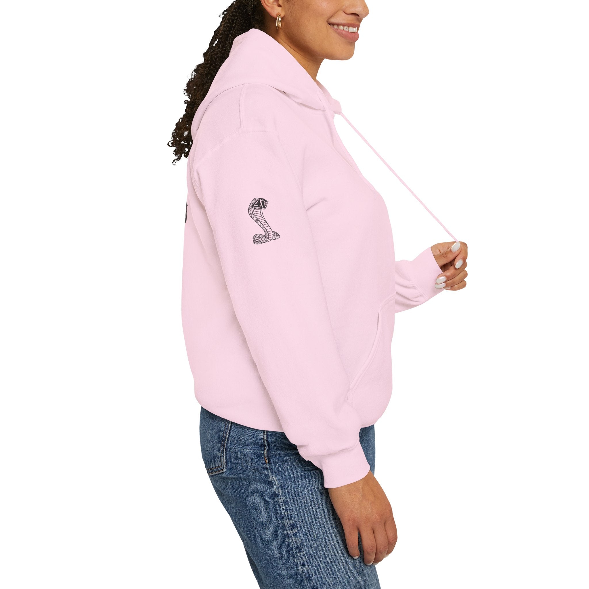 Classic Mustang Hoodie  Vintage Blue Pony Car Pullover