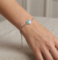 925 Sterling Silver Heart Bracelet – Elegant Jewelry Piece - Etna Gift
