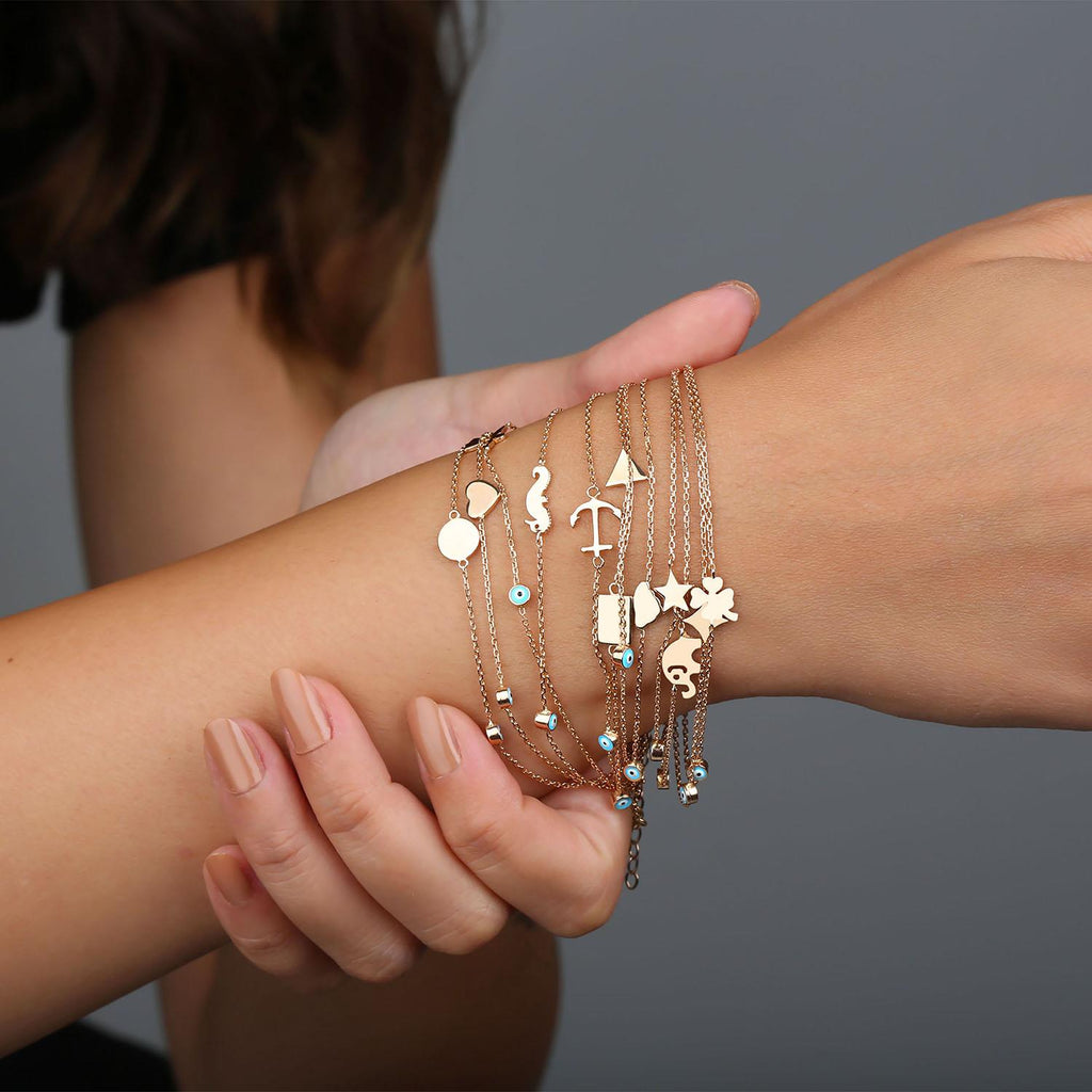 925 Sterling Silver Heart Charm Bracelet – Elegant Gift for Her - Etna Gift