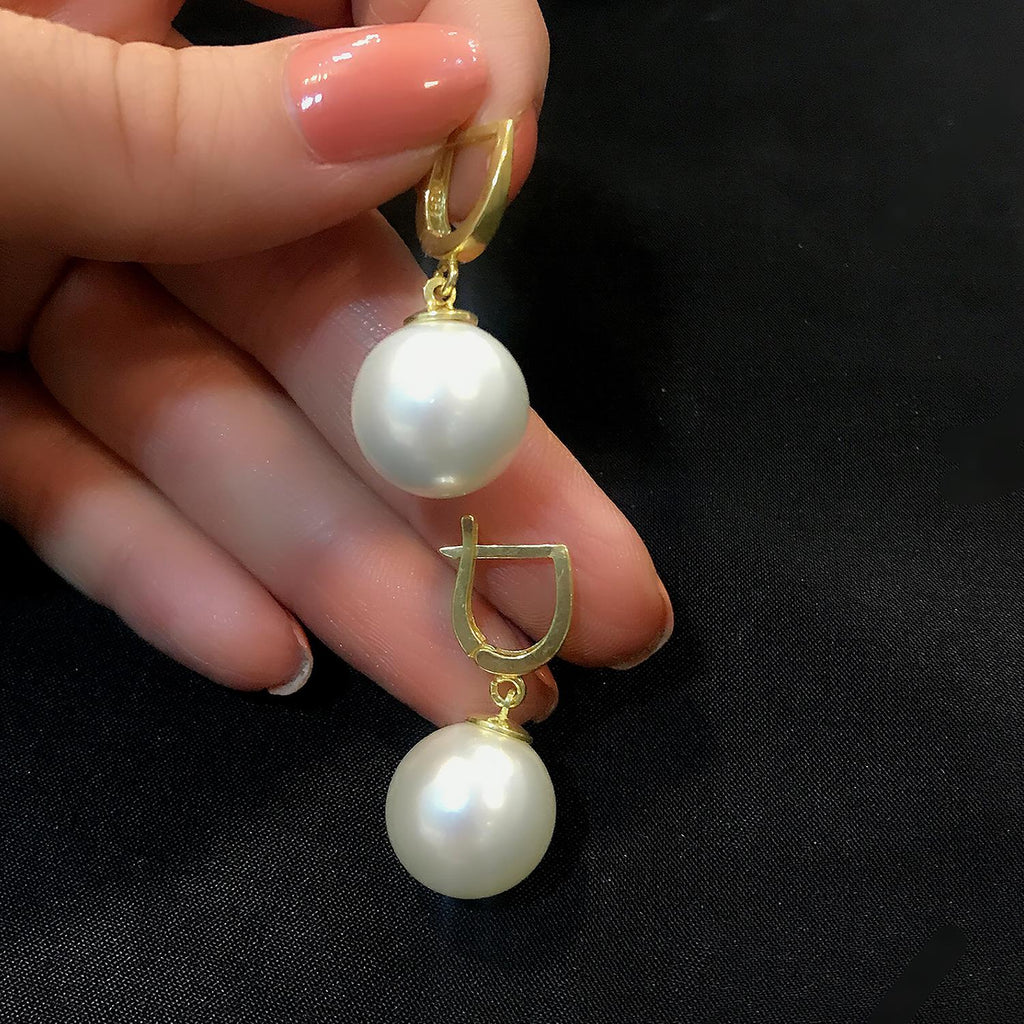 925 Sterling Silver Pearl Earrings - Etna Gift