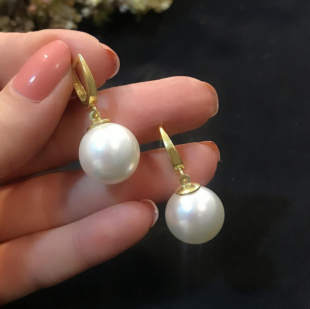 925 Sterling Silver Pearl Earrings - Etna Gift