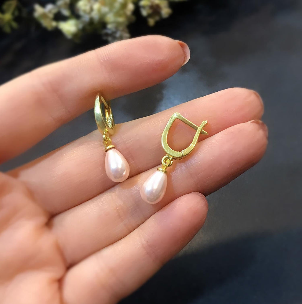 925 Sterling Silver Pearl Earrings – Elegant Freshwater Pearl Jewelry for Women - Etna Gift