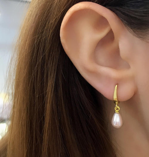 925 Sterling Silver Pearl Earrings – Elegant Freshwater Pearl Jewelry for Women - Etna Gift
