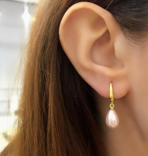 925 Sterling Silver Pearl Earrings for Women - Etna Gift
