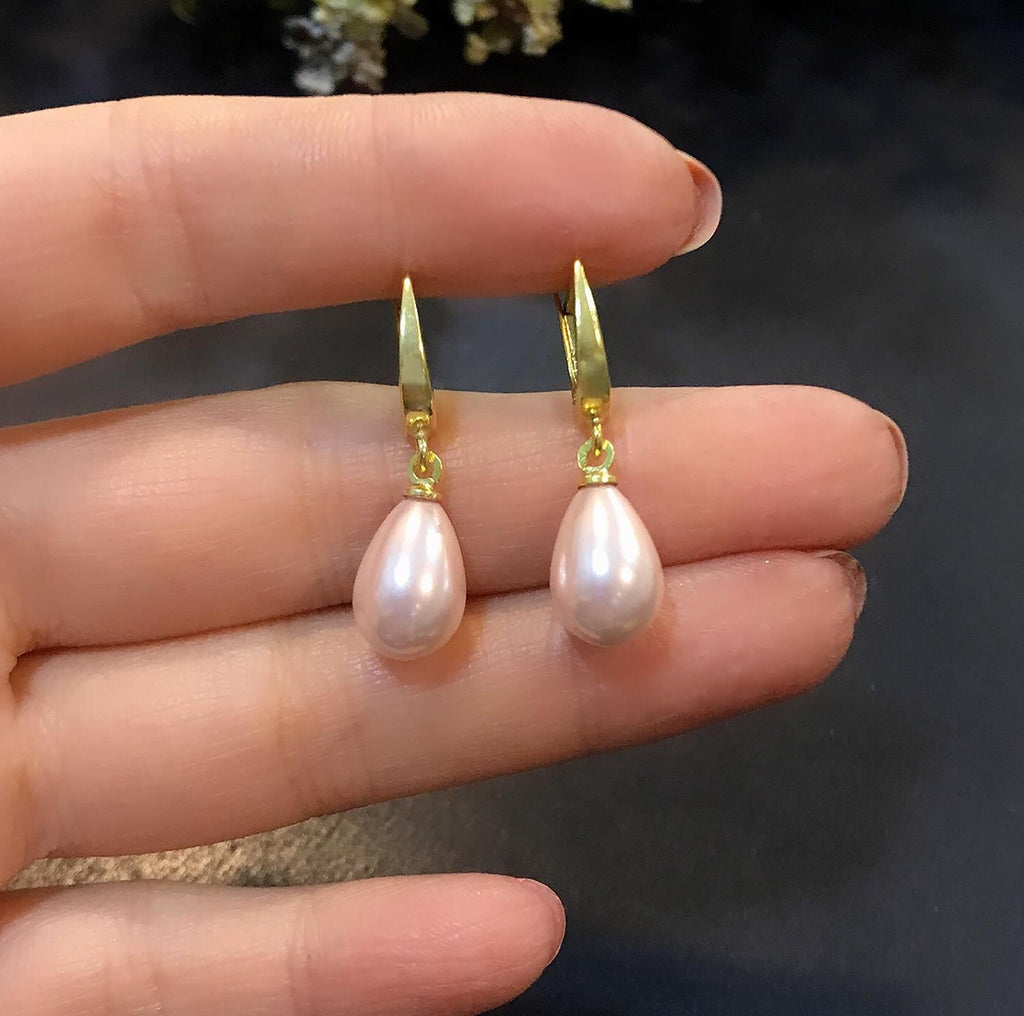 925 Sterling Silver Pearl Earrings for Women - Etna Gift