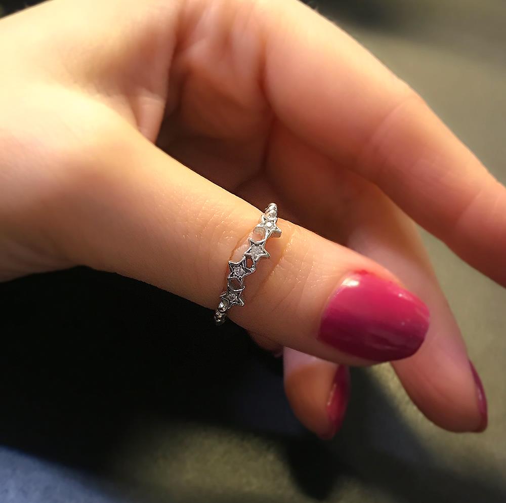 925 Sterling silver star ring - Etna Gift