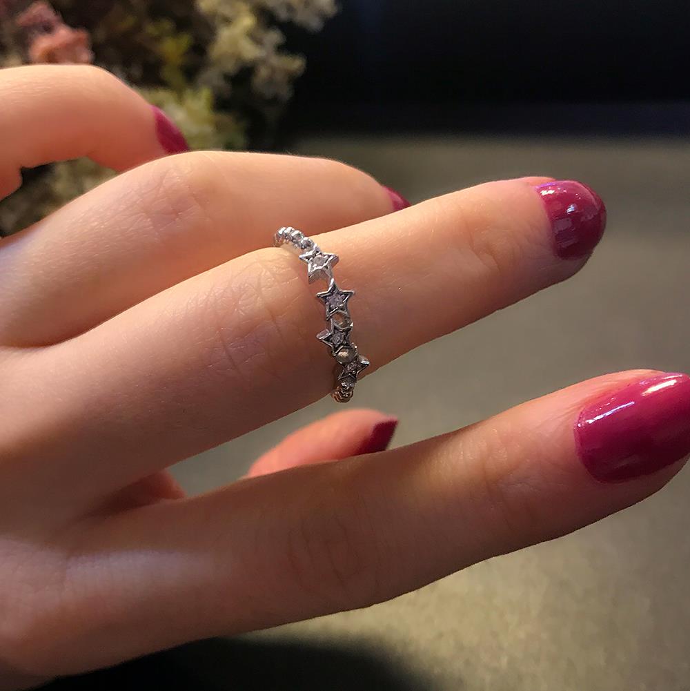 925 Sterling silver star ring - Etna Gift