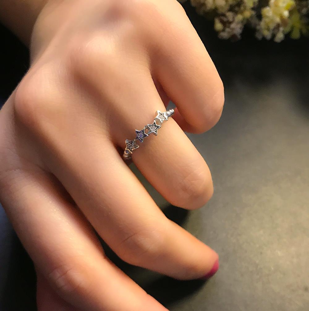 925 Sterling silver star ring - Etna Gift