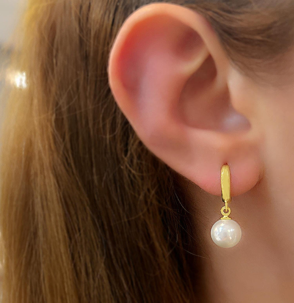 925 Sterling Silver Pearl Earrings