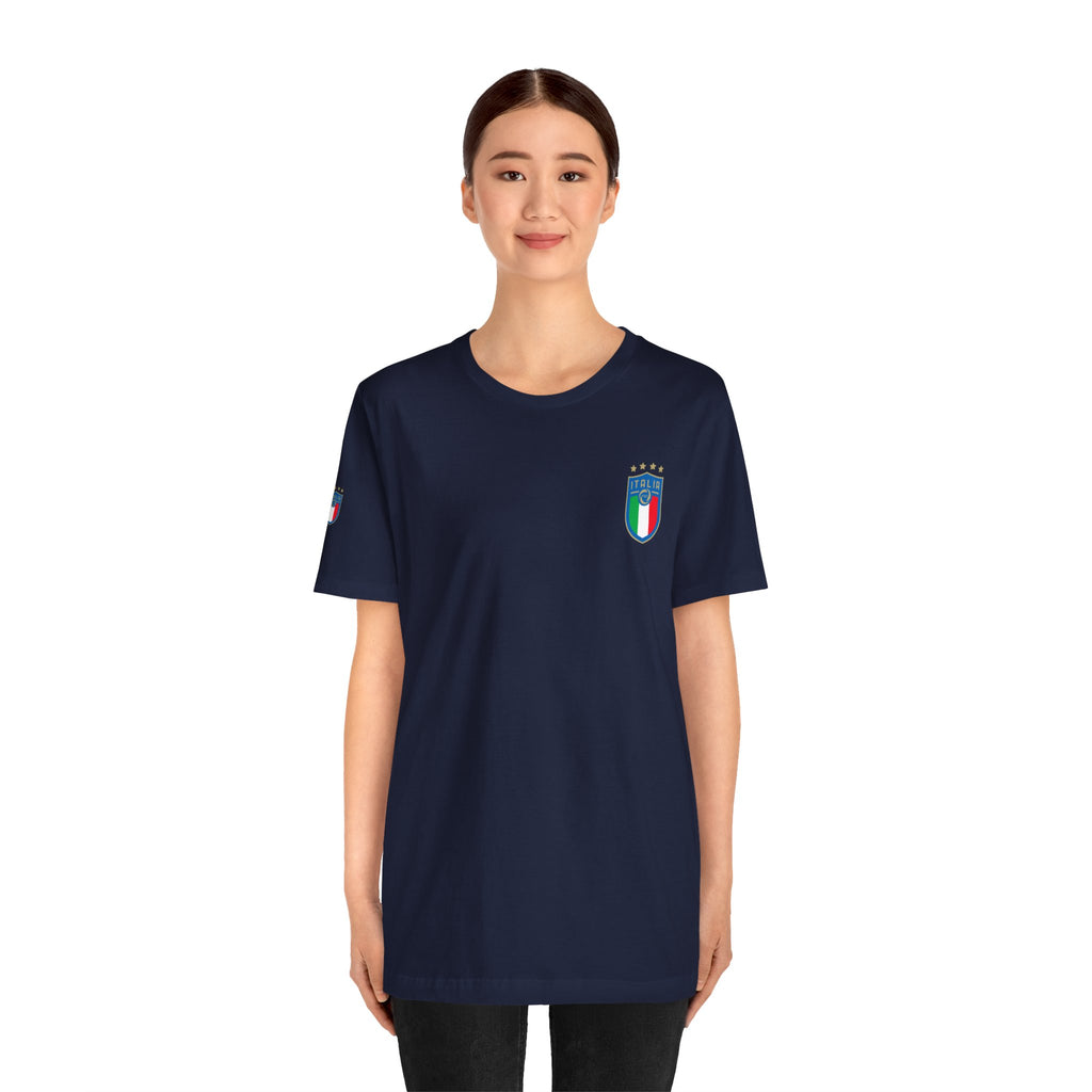 Italy Crest Tee  Italian Flag Shield T-Shirt