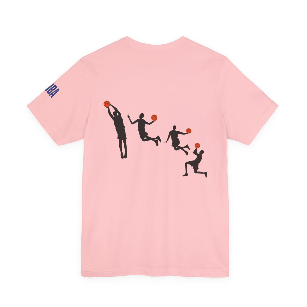 Basketball Silhouette Tee Hoop and Dunk Action