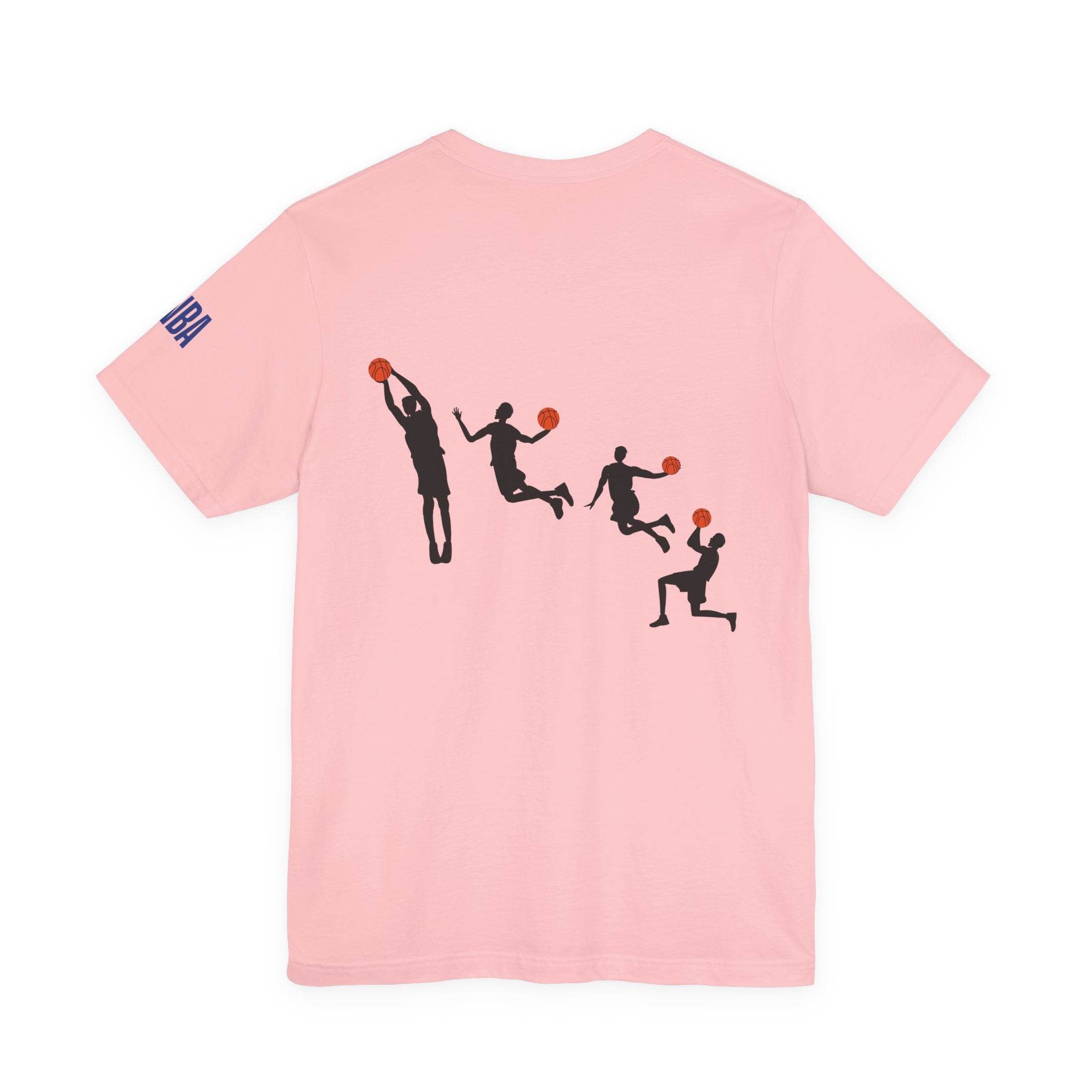 Basketball Silhouette Tee Hoop and Dunk Action