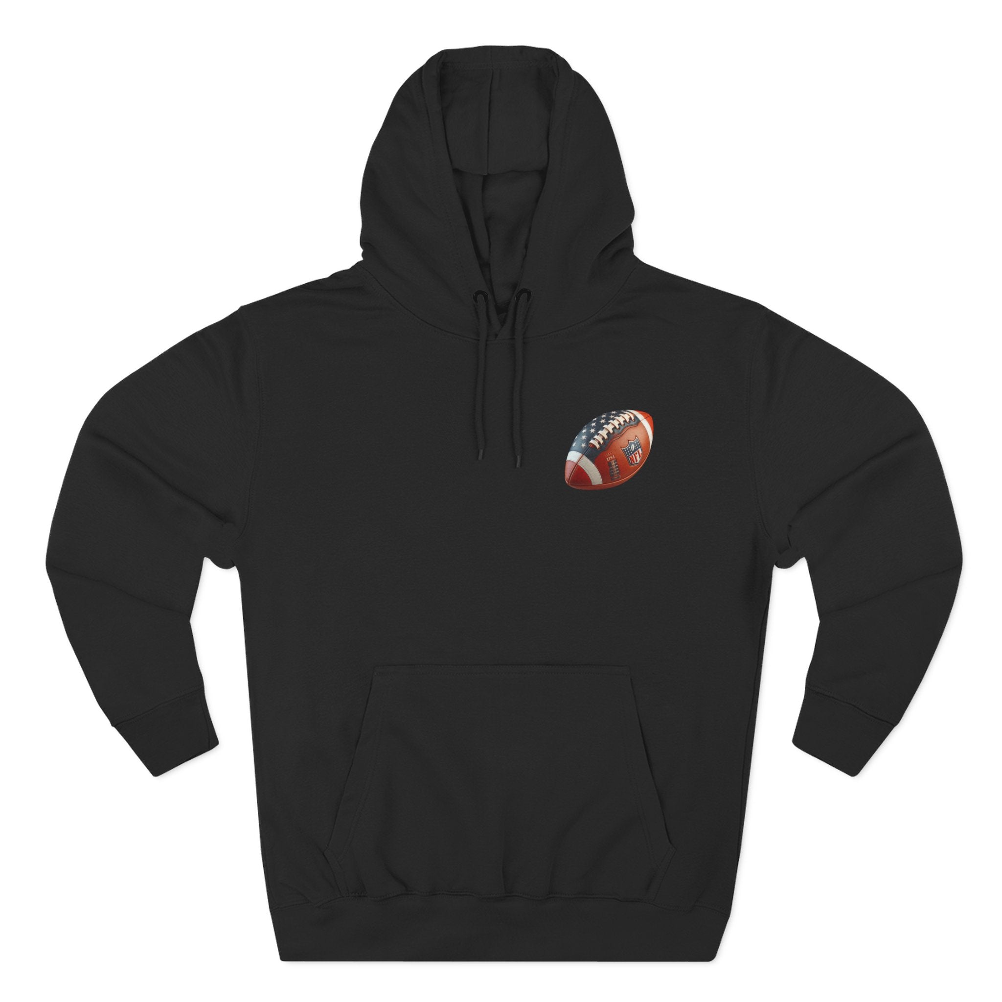 Football Helmet Skull Hoodie Graphic Fleece Pullover for Fans