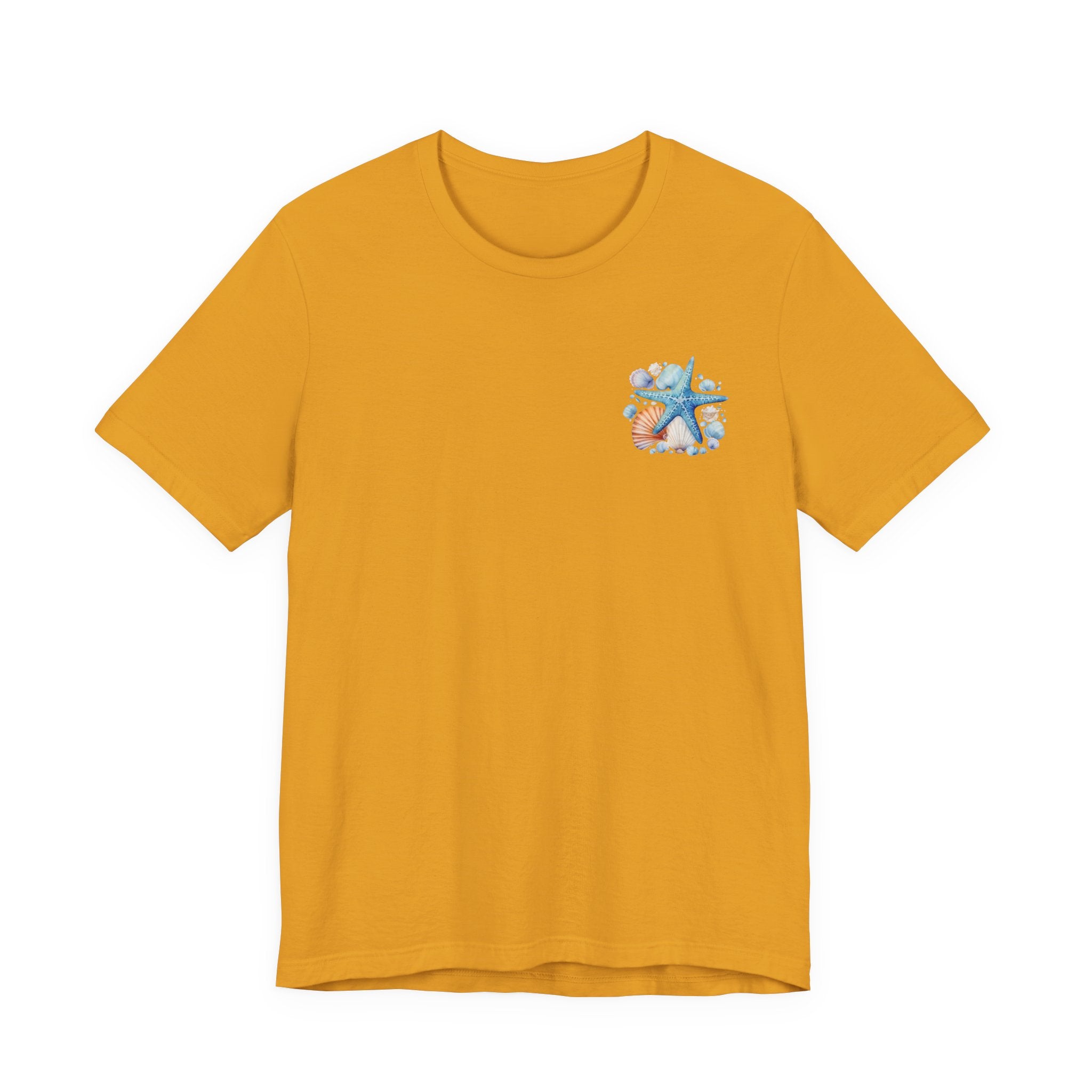 Sea Shells & Starfish T-Shirt  Coastal Beach Graphic Tee
