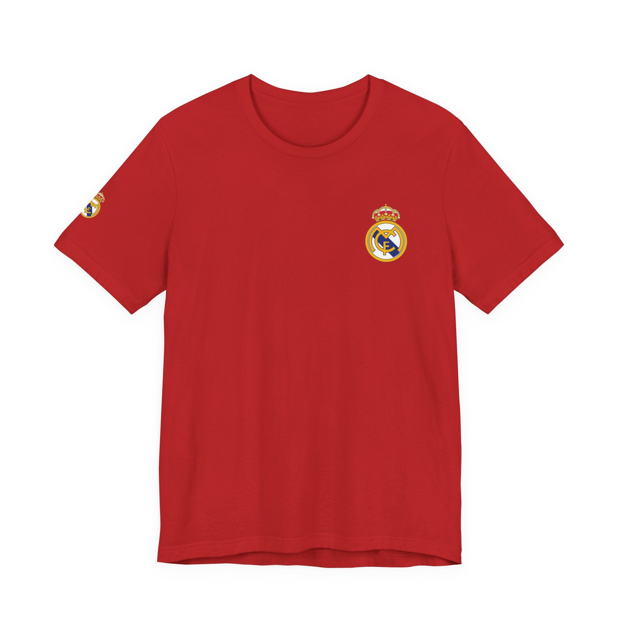 Real Madrid Crest Tee  White Short Sleeve Soccer Shirt