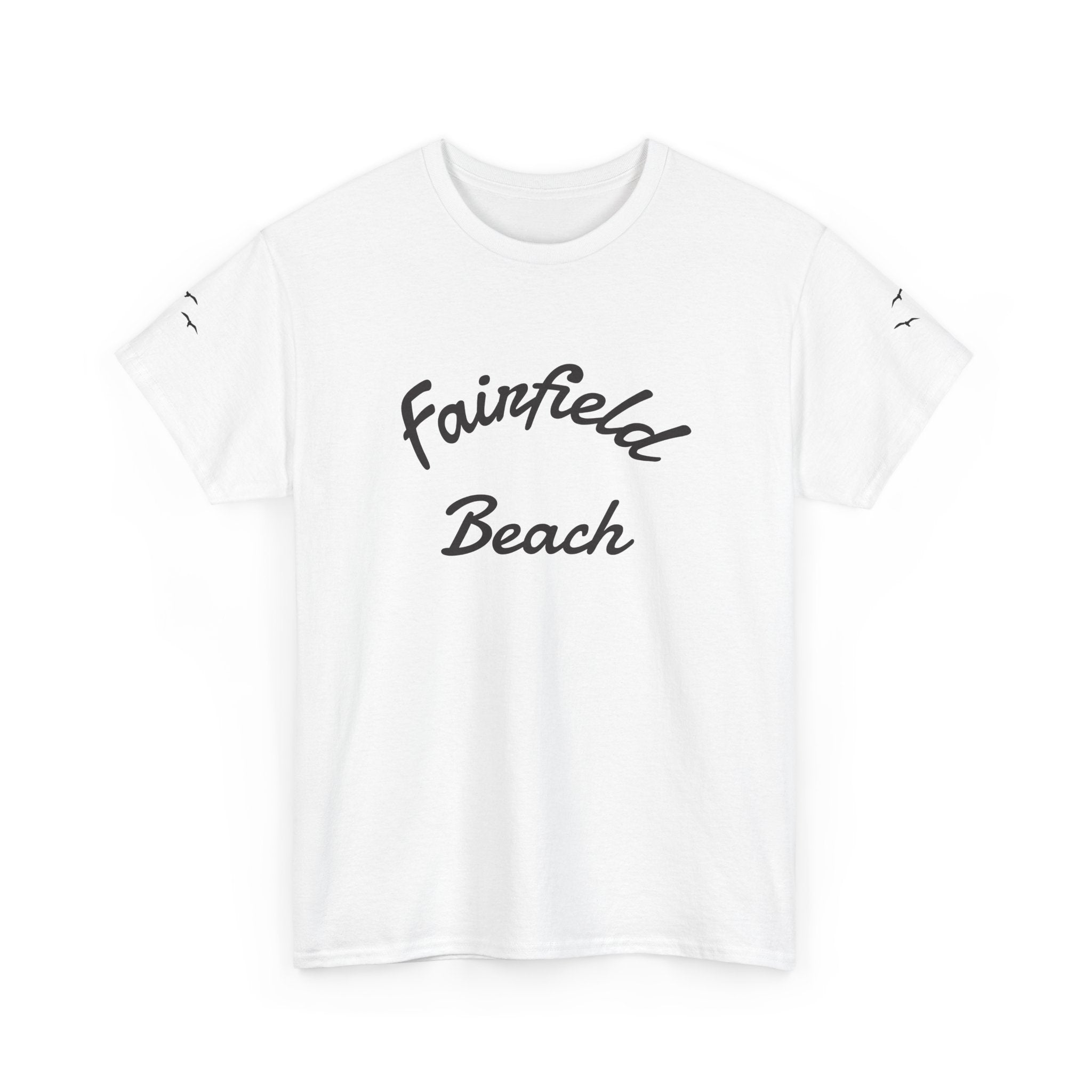 Fairfield Beach Unisex Heavy Cotton Tee, Comfortable Casual T-Shirt, Summer Vibe Shirt, Gifts for Beach Lovers, Relaxed Fit Tee