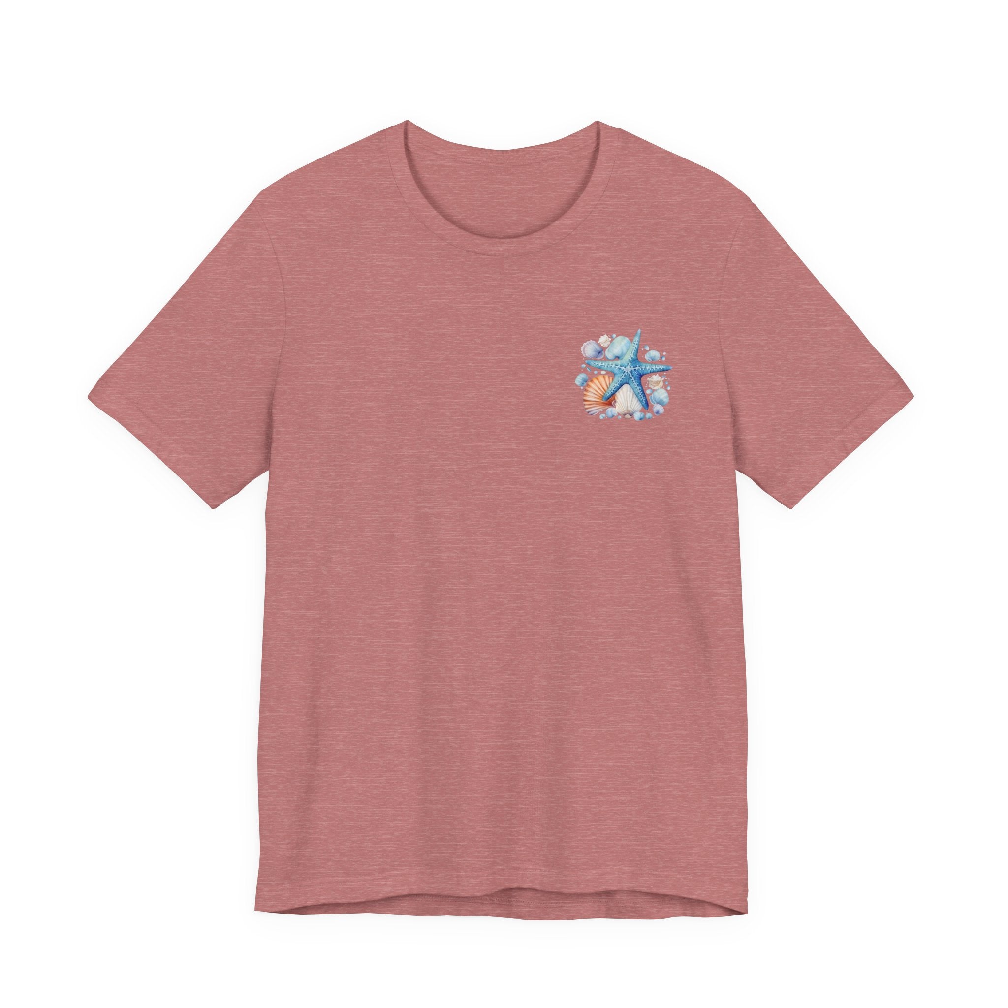 Sea Shells & Starfish T-Shirt  Coastal Beach Graphic Tee