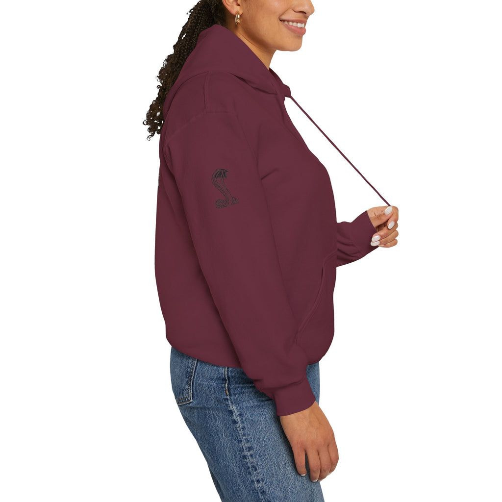Classic Mustang Hoodie  Vintage Blue Pony Car Pullover