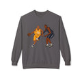 Basketball Players Sweatshirt Front Dribble Back Hoop Graphic