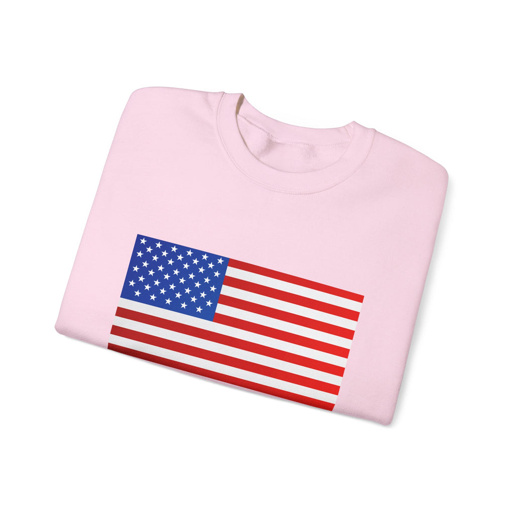 American Flag Sweatshirt | USA Stars Stripes Patriotic Crewneck
