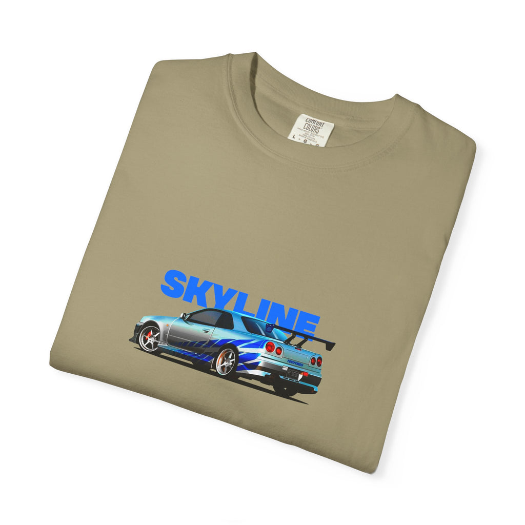 Nissan Skyline R34 Car T-shirt Vintage JDM Racing Tee