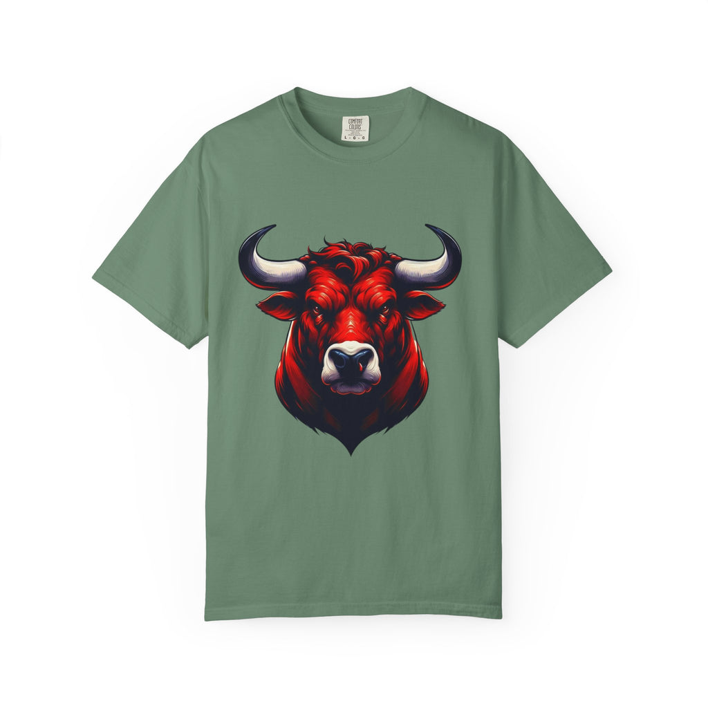 Red Bull Head Chicago T-Shirt Bull Illustration