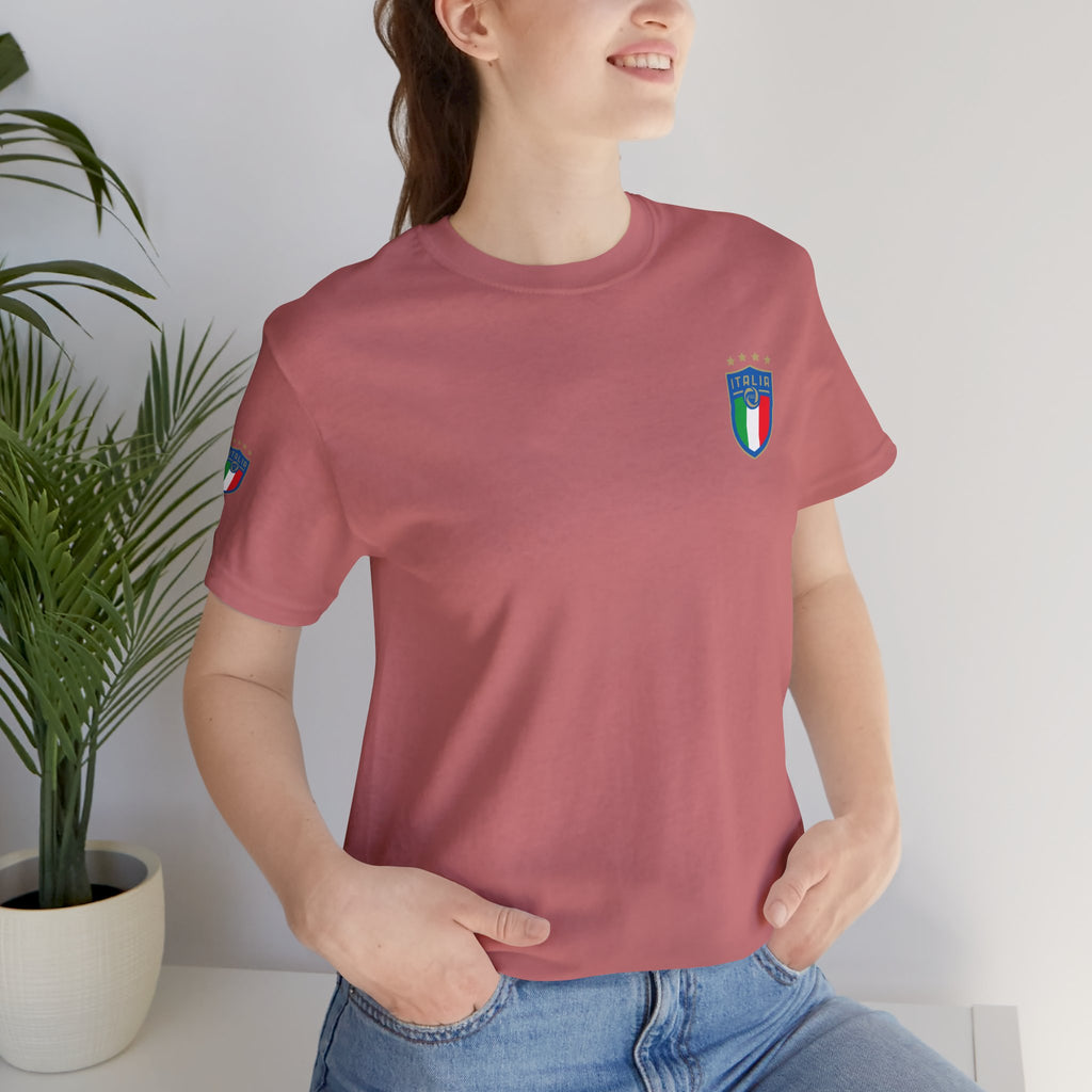 Italy Crest Tee  Italian Flag Shield T-Shirt