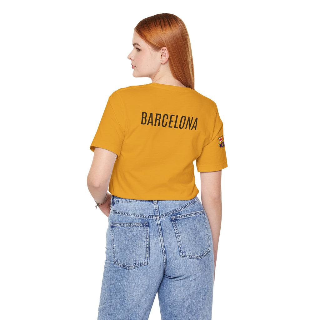 Barcelona Crest T‑Shirt  Minimal Football Fan Tee