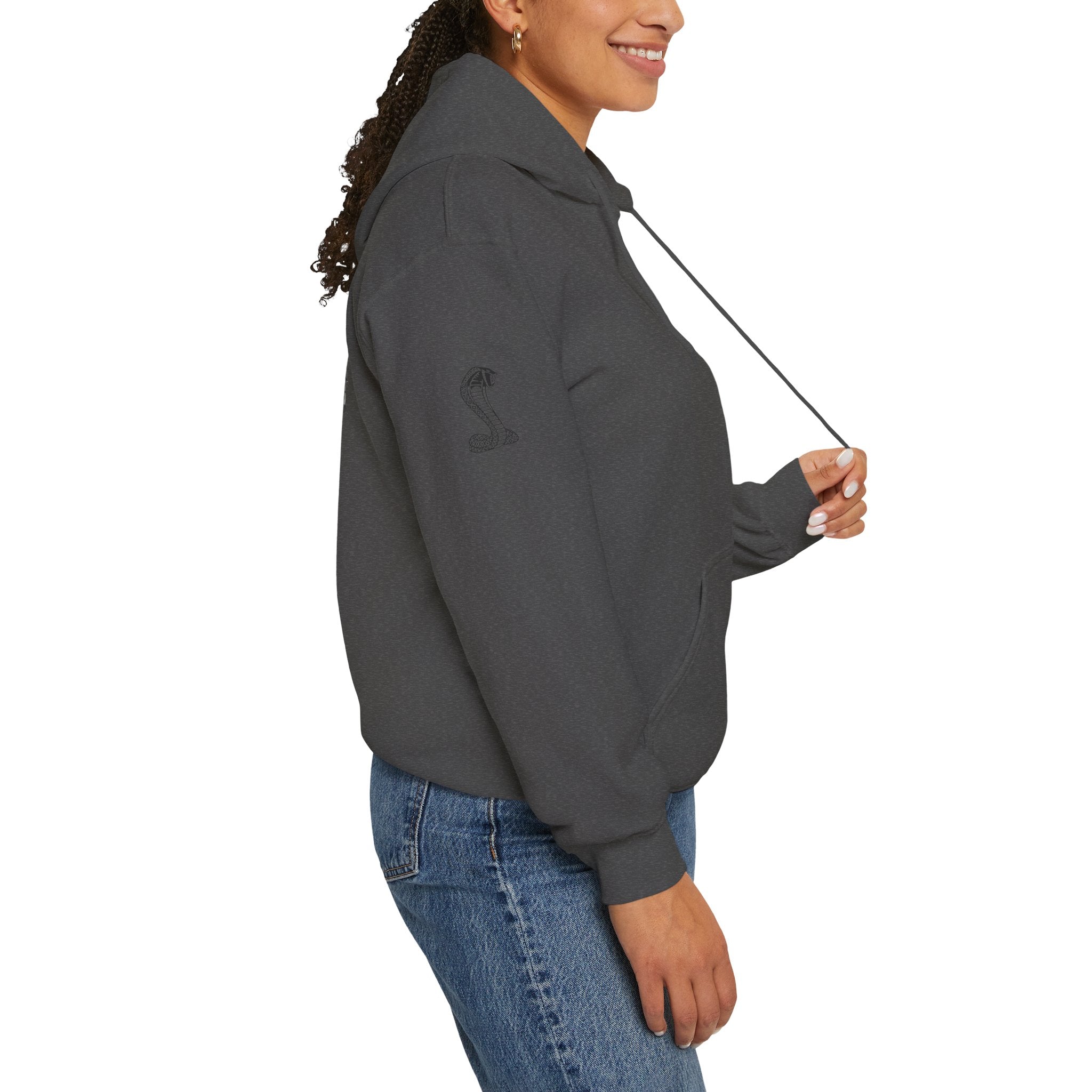 Classic Mustang Hoodie  Vintage Blue Pony Car Pullover