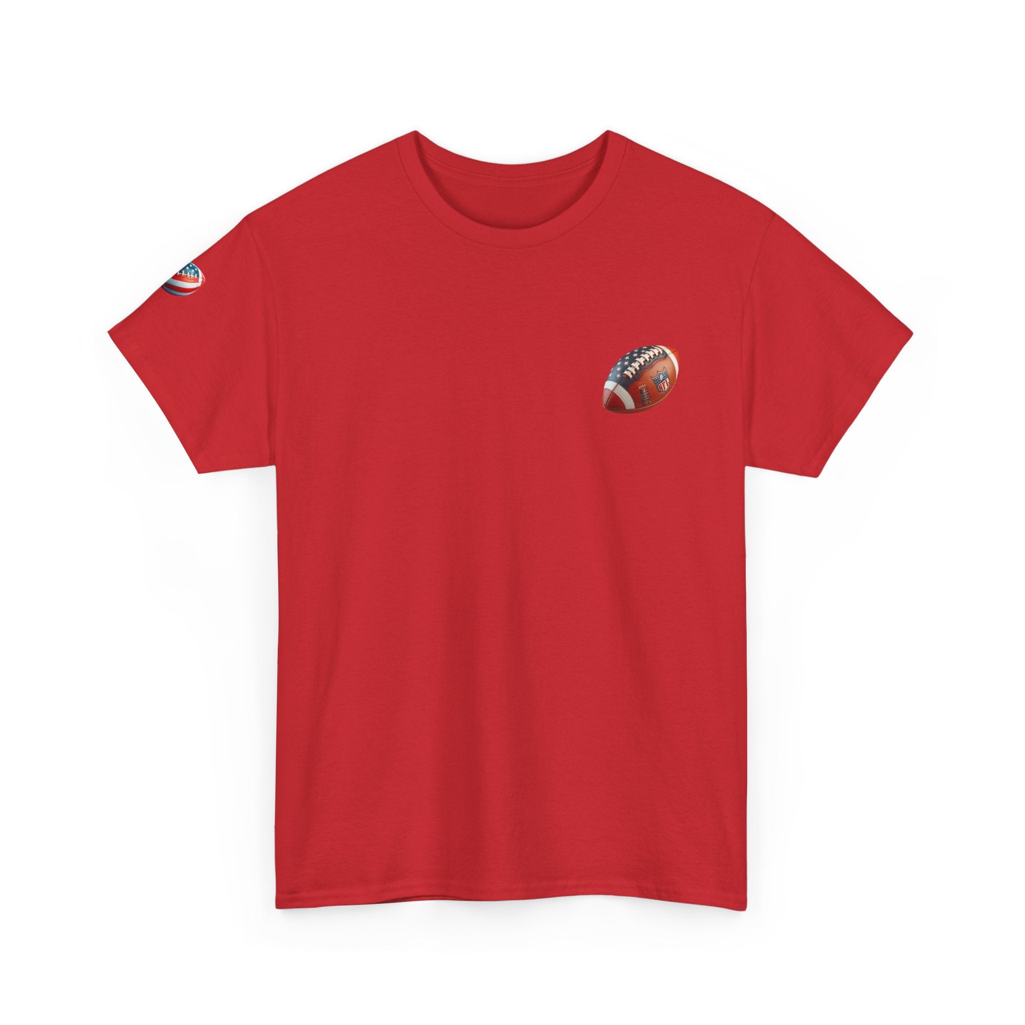 Skull Helmet Football Tee — Grunge Athletic Graphic T‑Shirt
