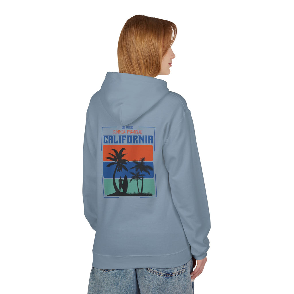 California Sunset Surf Hoodie  Summer Vacation Beach Pullover