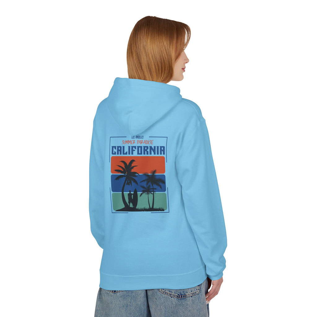 California Sunset Surf Hoodie  Summer Vacation Beach Pullover