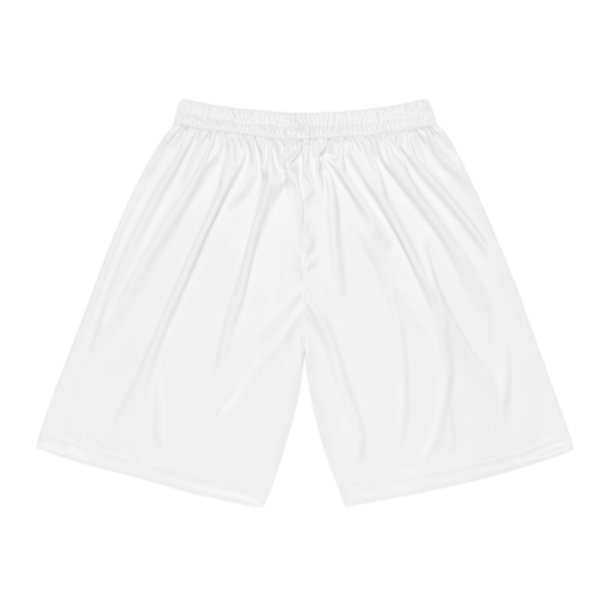 NBA Logo Basketball Shorts  White Athletic AOP Performance Shorts