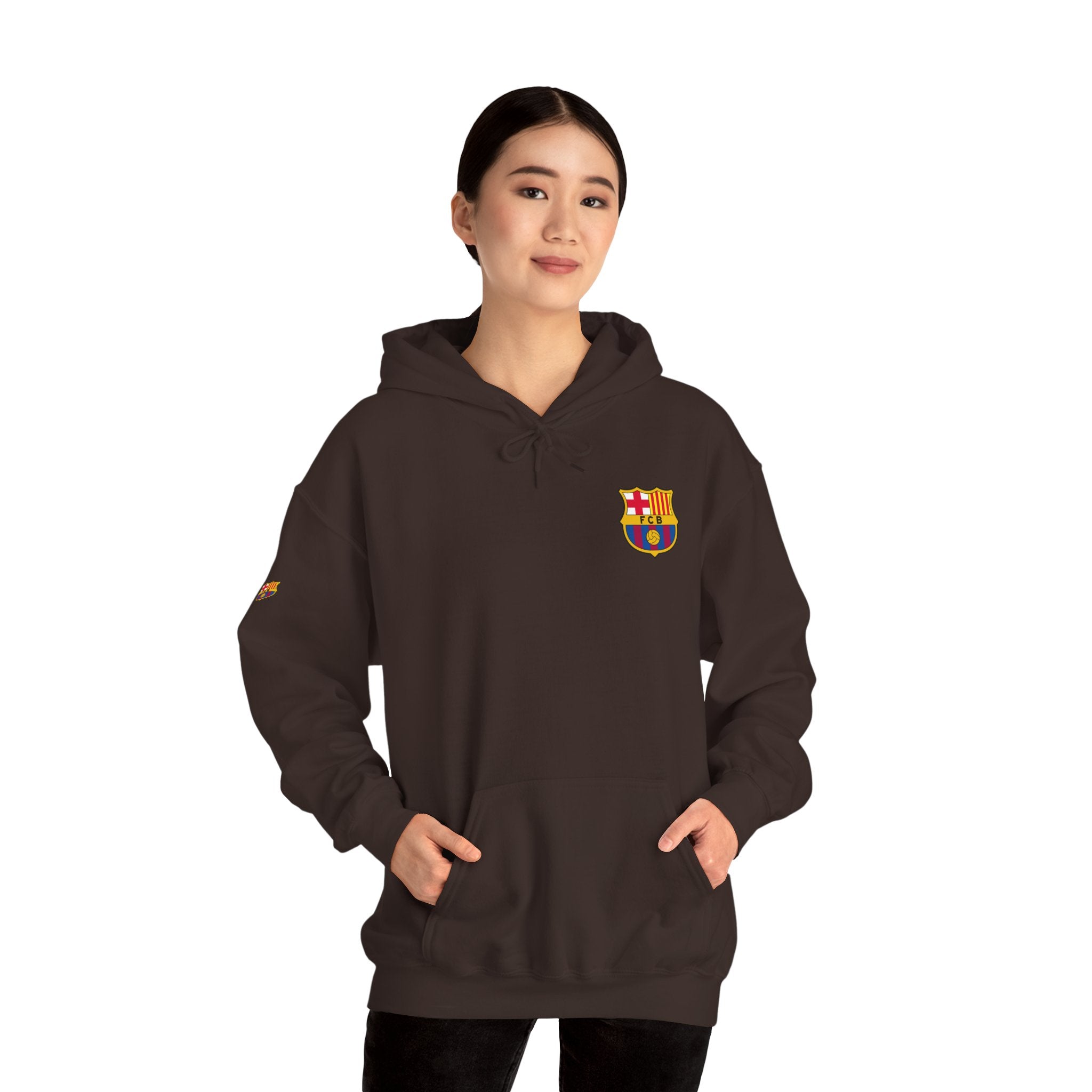 Hoodie  Barcelona Crest Hoodie with Small Badge