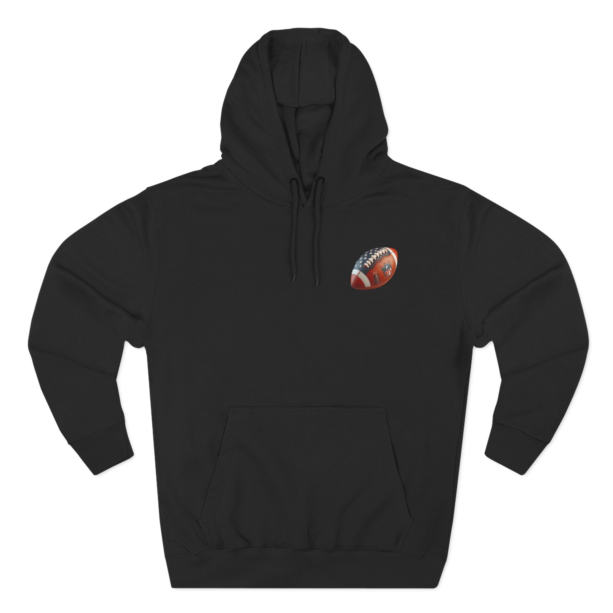 Skull Football Helmet Hoodie Men's Athletic Fleece Pullover